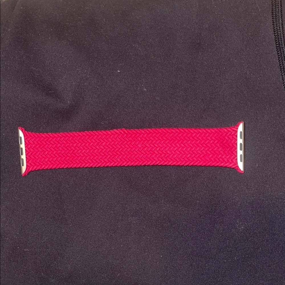 Pink Braided Apple Watch Band Size 8